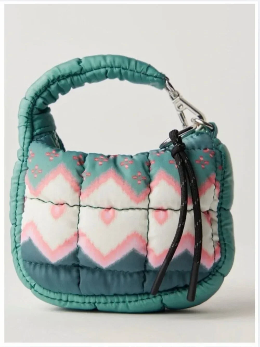 NWT Free People x FP Movement Quilted Printed Micro Pouch